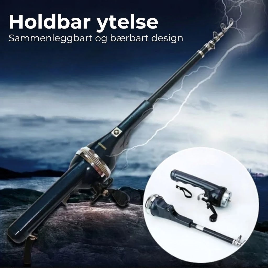 Kompakt teleskopisk fiskestang