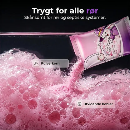 Skummende toalettrenspulver