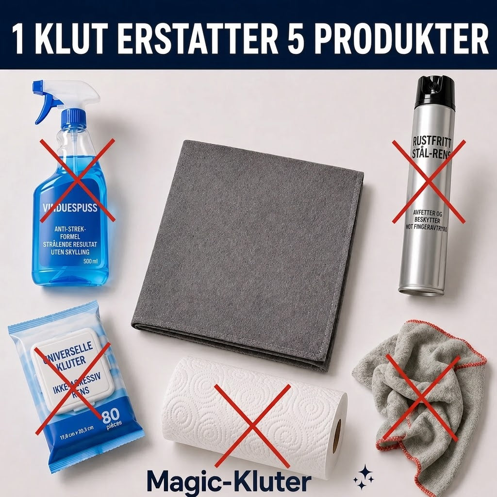 Magiske rengjøringskluter | 5 + 5 GRATIS