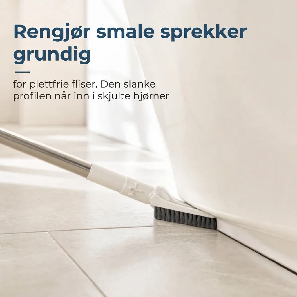Uttrekkbar fugebørste