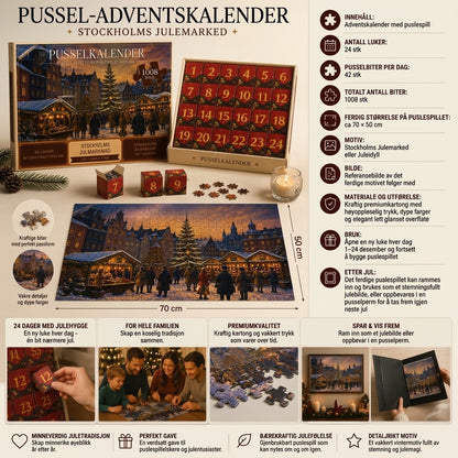 Julens Puslespillkalender – 24 dager med julekos