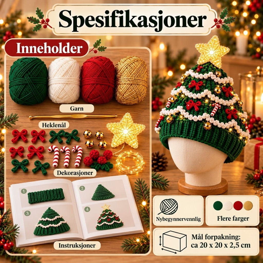 Julens koseligste DIY-sett – Hekle din egen juletrelue