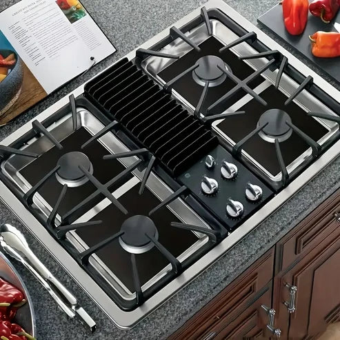 Varmebestandige non-stick beskyttelsesmatter for gasskomfyr – 4 stk.