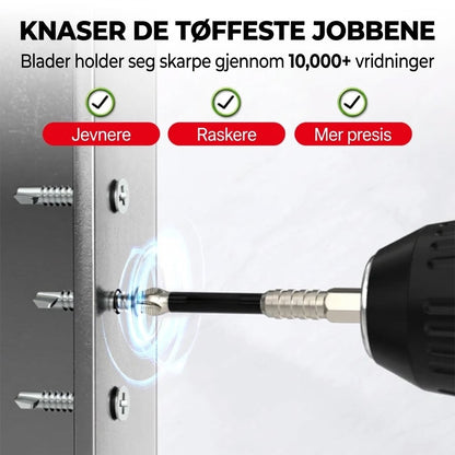 📢📢 40 % RABATT !! ⏰ Elektrisk skrutrekkersett – Sekskanthode & kraftig magnet ✨