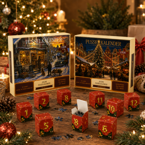 Julens Puslespillkalender – 24 dager med julekos