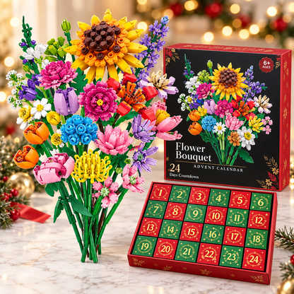 Bloom & Build Julekalender – Bygg din egen magiske bukett til jul