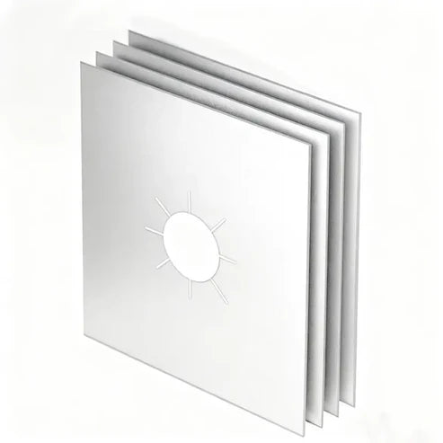 Varmebestandige non-stick beskyttelsesmatter for gasskomfyr – 4 stk.