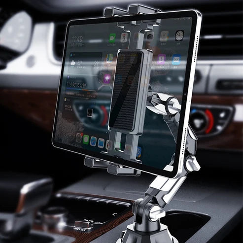 Bilholder for mobil og nettbrett med justerbar arm