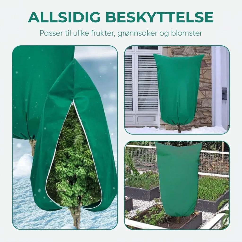 🌷 Vintertrekk for planter med glidelås og snøring
