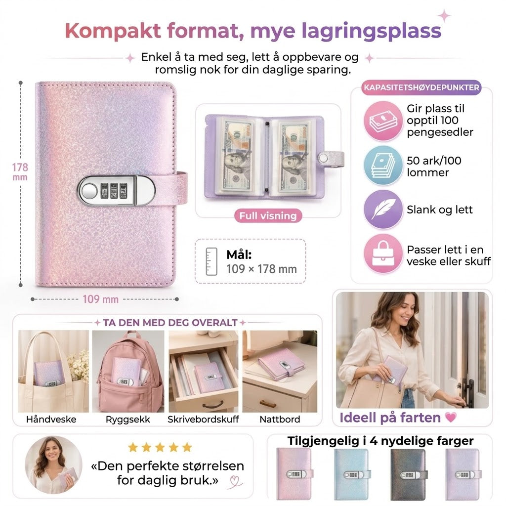 Spareperm med kodelås