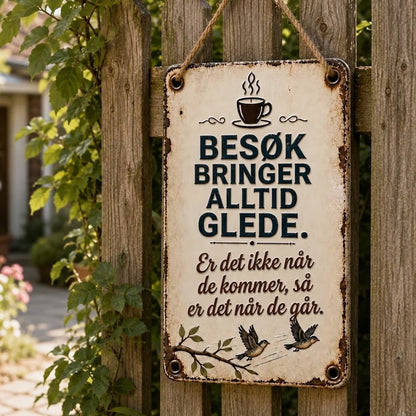 Nostalgisk velkomstskilt
