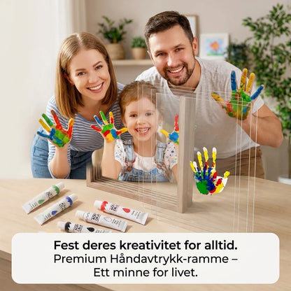 FamilyPrint™ | Familie-håndavtrykksett med ramme