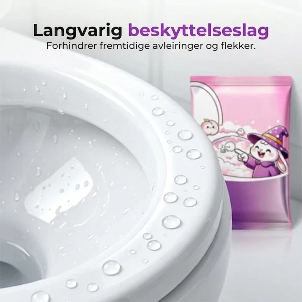 Skummende toalettrenspulver