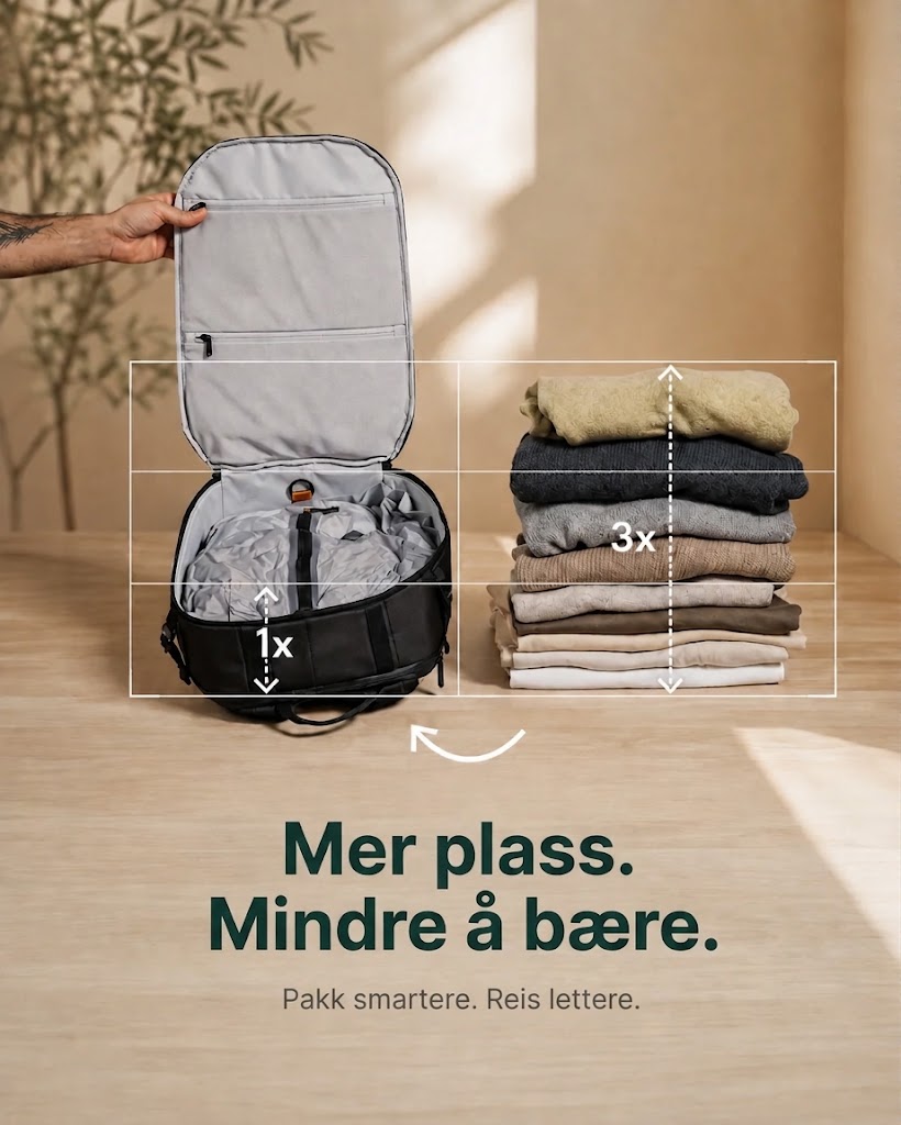 PackFlat Kompresjonskuber-sett (或 Sett med PackFlat kompresjonskuber)