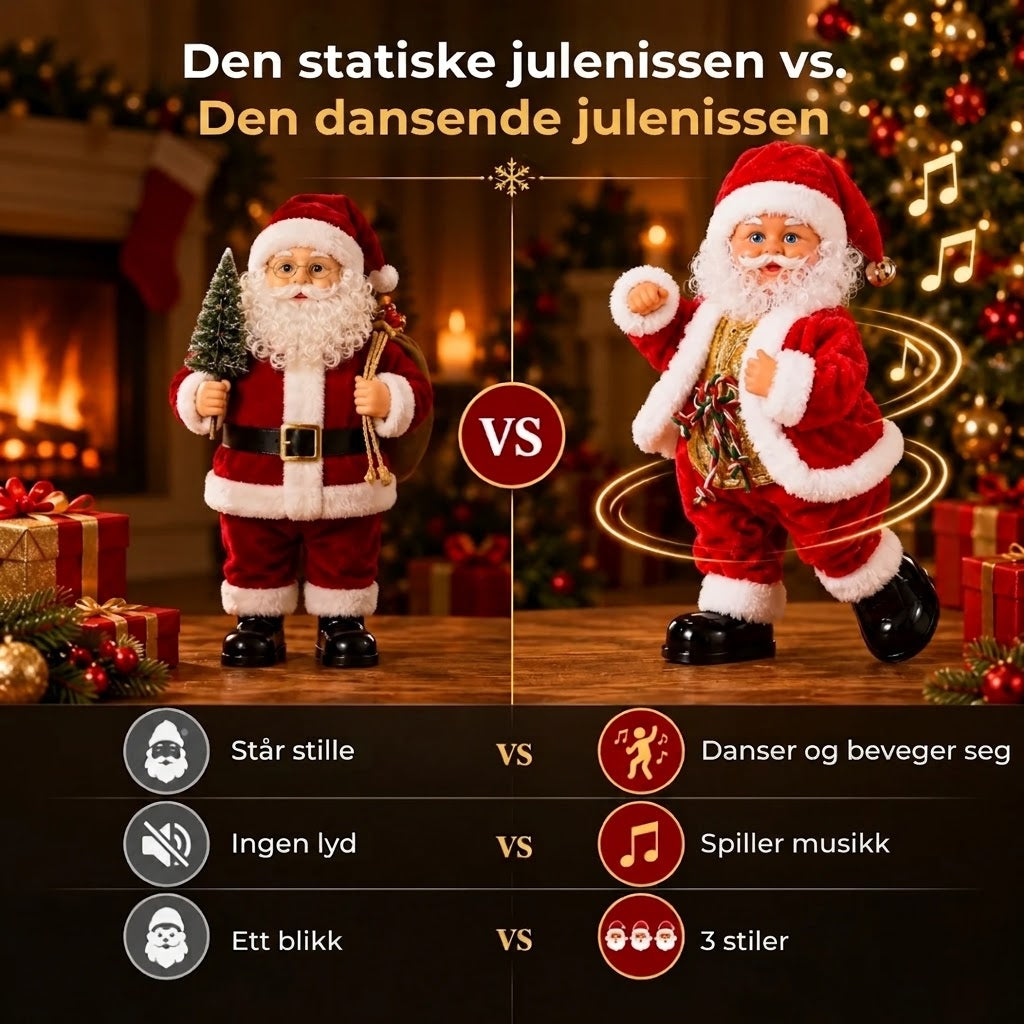 Dansende julenisse med musikk