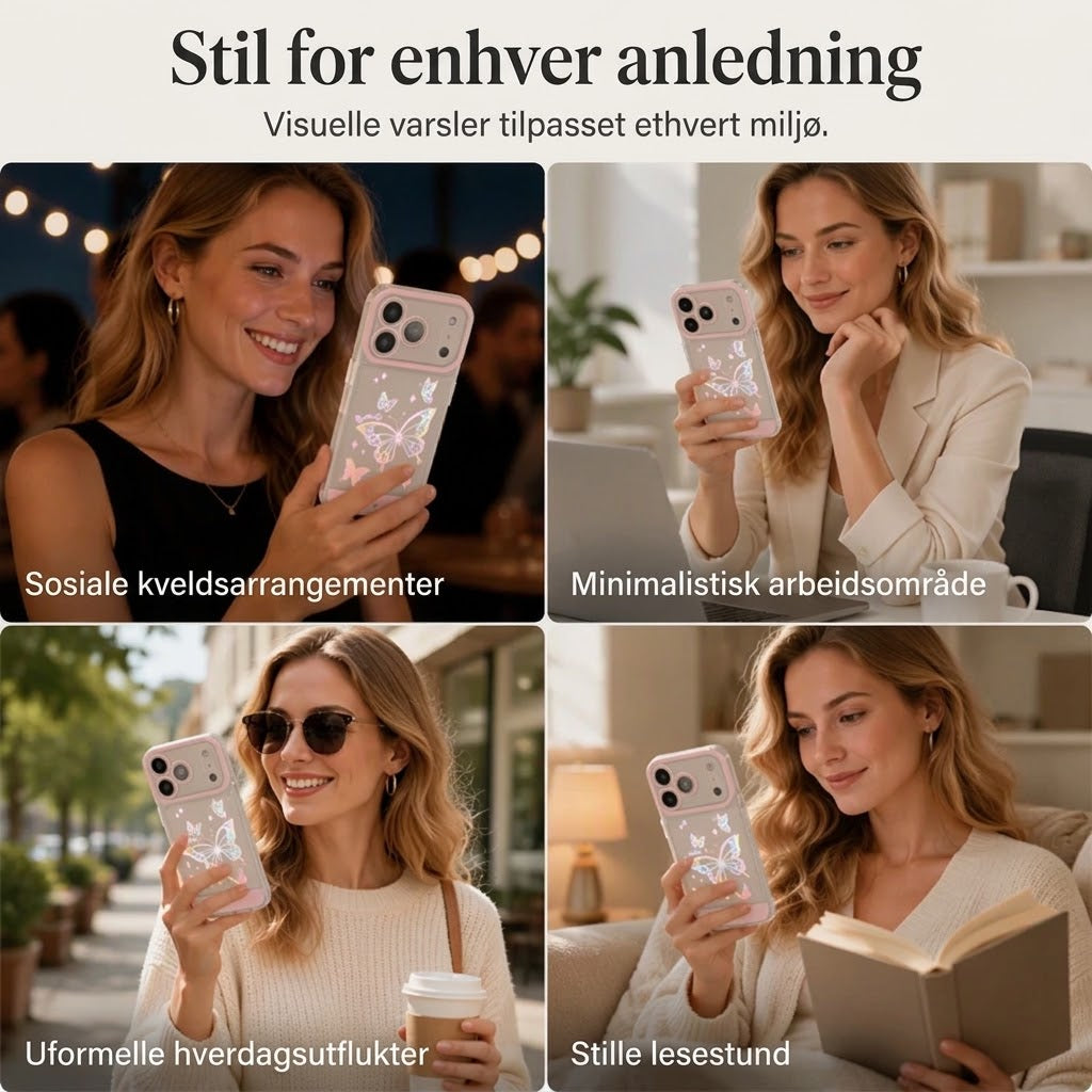 📢📢 40 % RABATT !! ⏰ LED-lysende sommerfugl-mobildeksel
