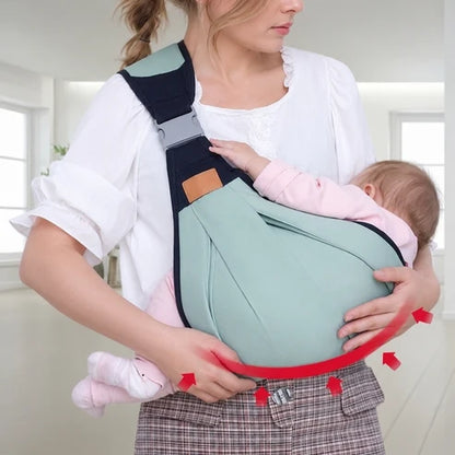 Ergonomisk bæresele med hoftestøtte for baby