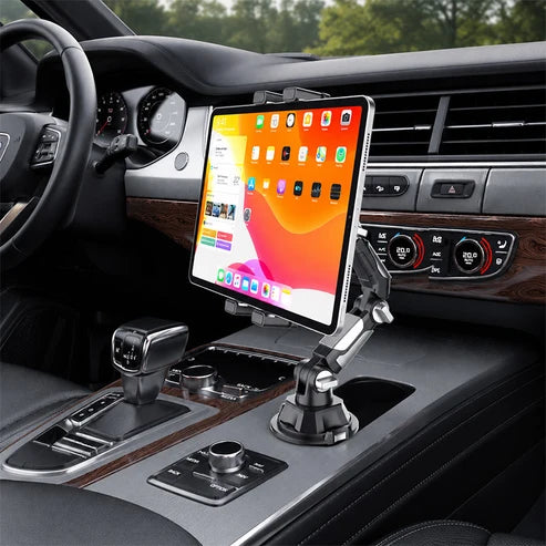 Bilholder for mobil og nettbrett med justerbar arm