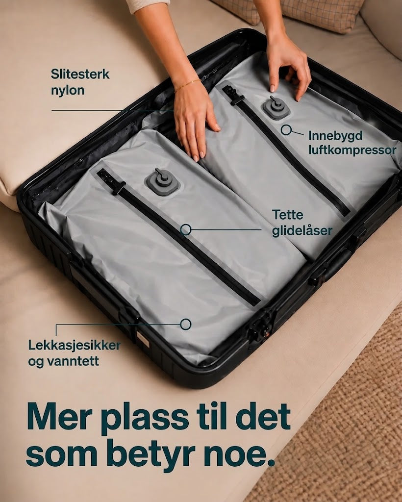 PackFlat Kompresjonskuber-sett (或 Sett med PackFlat kompresjonskuber)