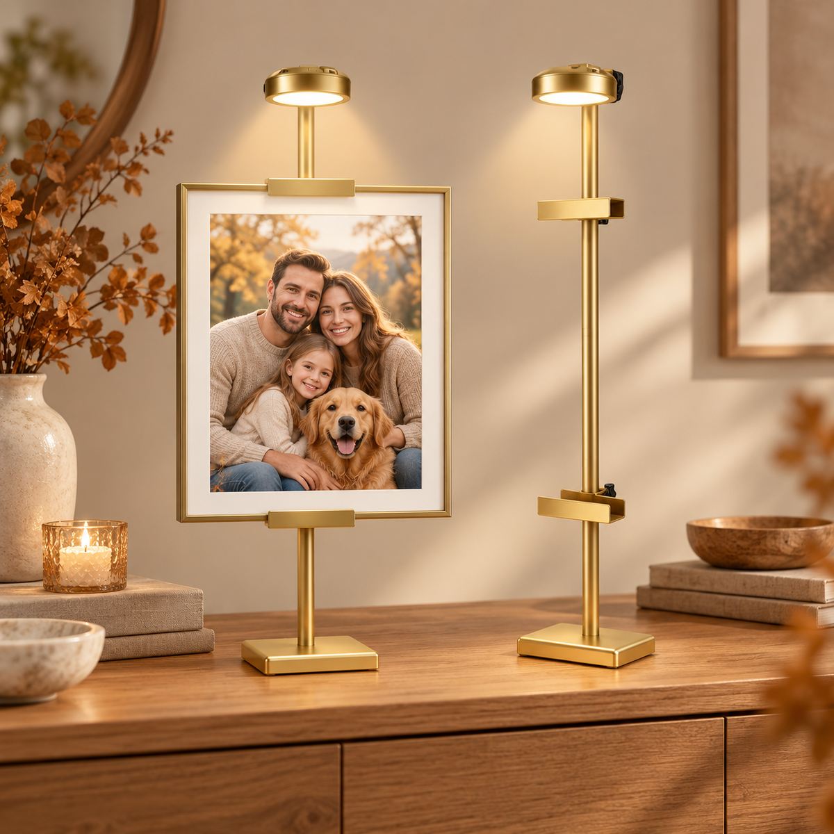 Bildestativ med LED-belysning – For foto og bilder