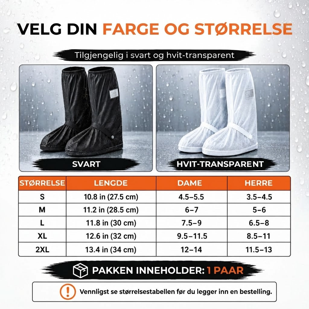 Vanntette skotrekk – 1 par