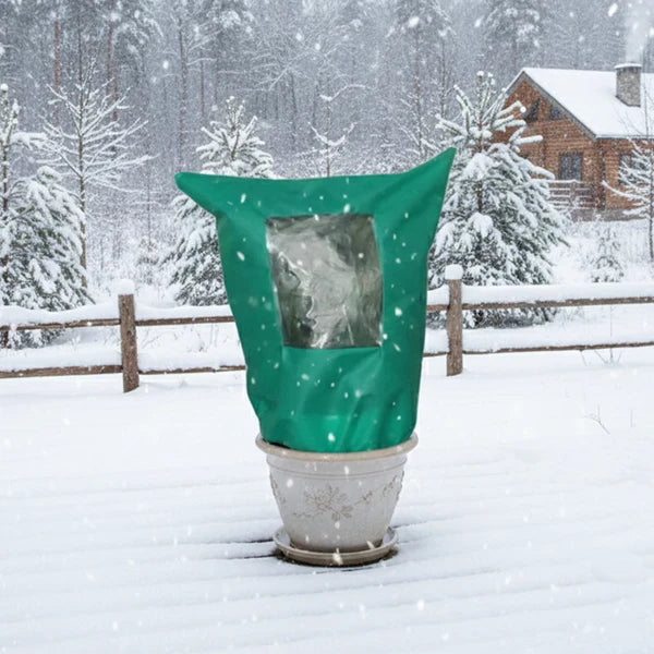 🌷 Vintertrekk for planter med glidelås og snøring