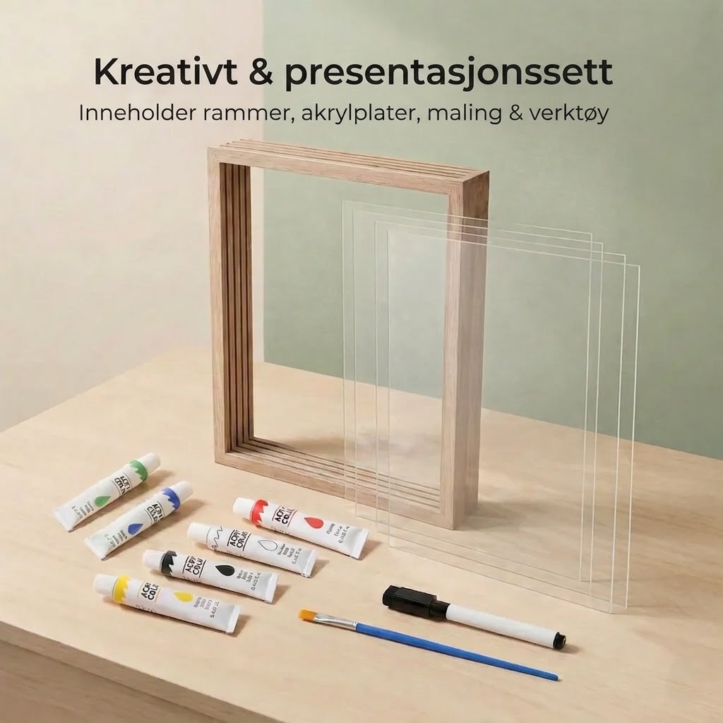 FamilyPrint™ | Familie-håndavtrykksett med ramme