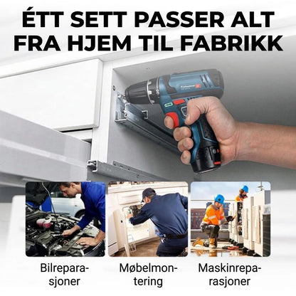 📢📢 40 % RABATT !! ⏰ Elektrisk skrutrekkersett – Sekskanthode & kraftig magnet ✨