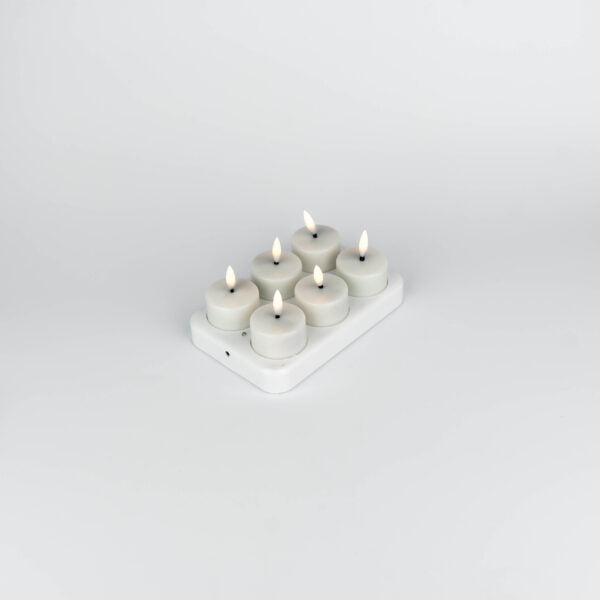 Oppladbare LED-telys (flammeløse)