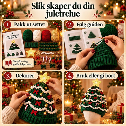 Julens koseligste DIY-sett – Hekle din egen juletrelue