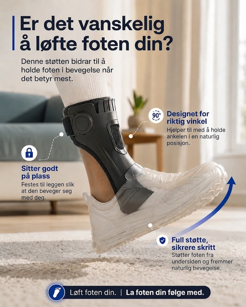 StrideLift – Droppfotstøtte