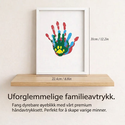 FamilyPrint™ | Familie-håndavtrykksett med ramme