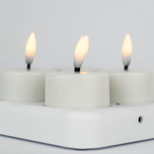 Oppladbare LED-telys (flammeløse)