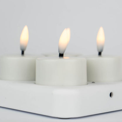 Oppladbare LED-telys (flammeløse)