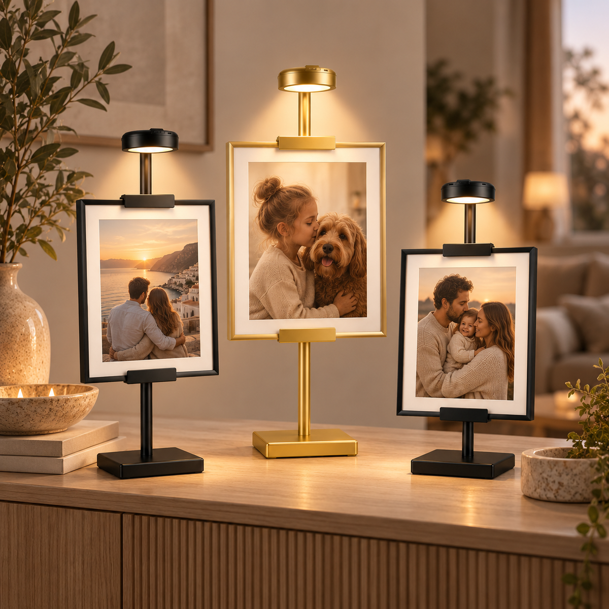Bildestativ med LED-belysning – For foto og bilder