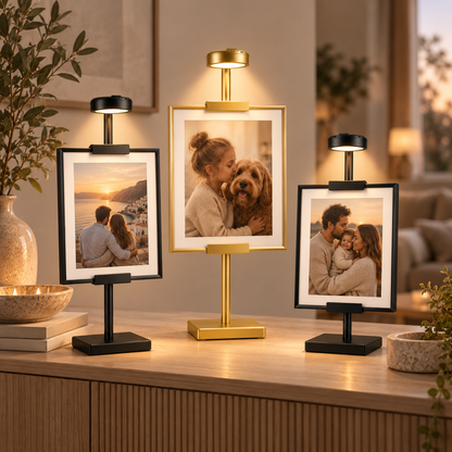 Bildestativ med LED-belysning – For foto og bilder