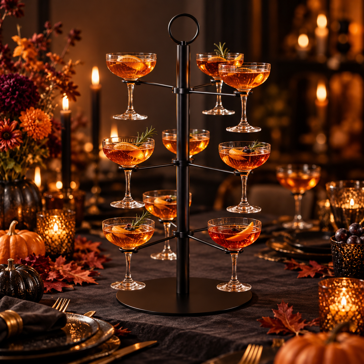 Cocktail Tree – Luksuriøst drinkstativ i 3 etasjer
