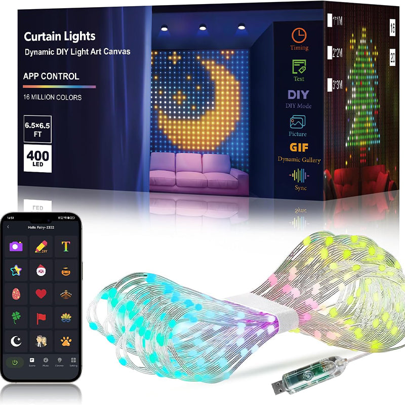 Smart LED-lysgardin – Skreddersy ditt eget lysdesign via APP