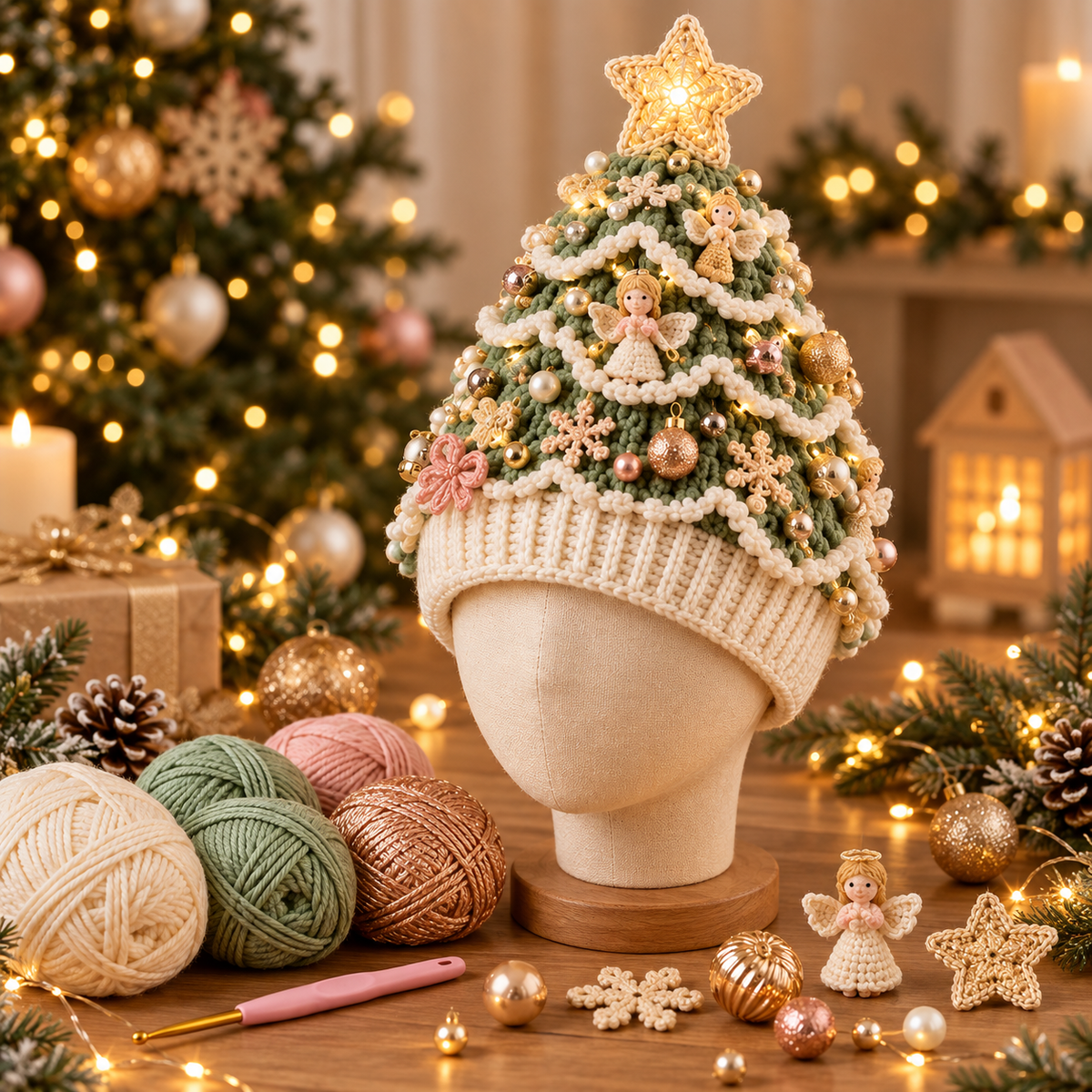 Julens koseligste DIY-sett – Hekle din egen juletrelue