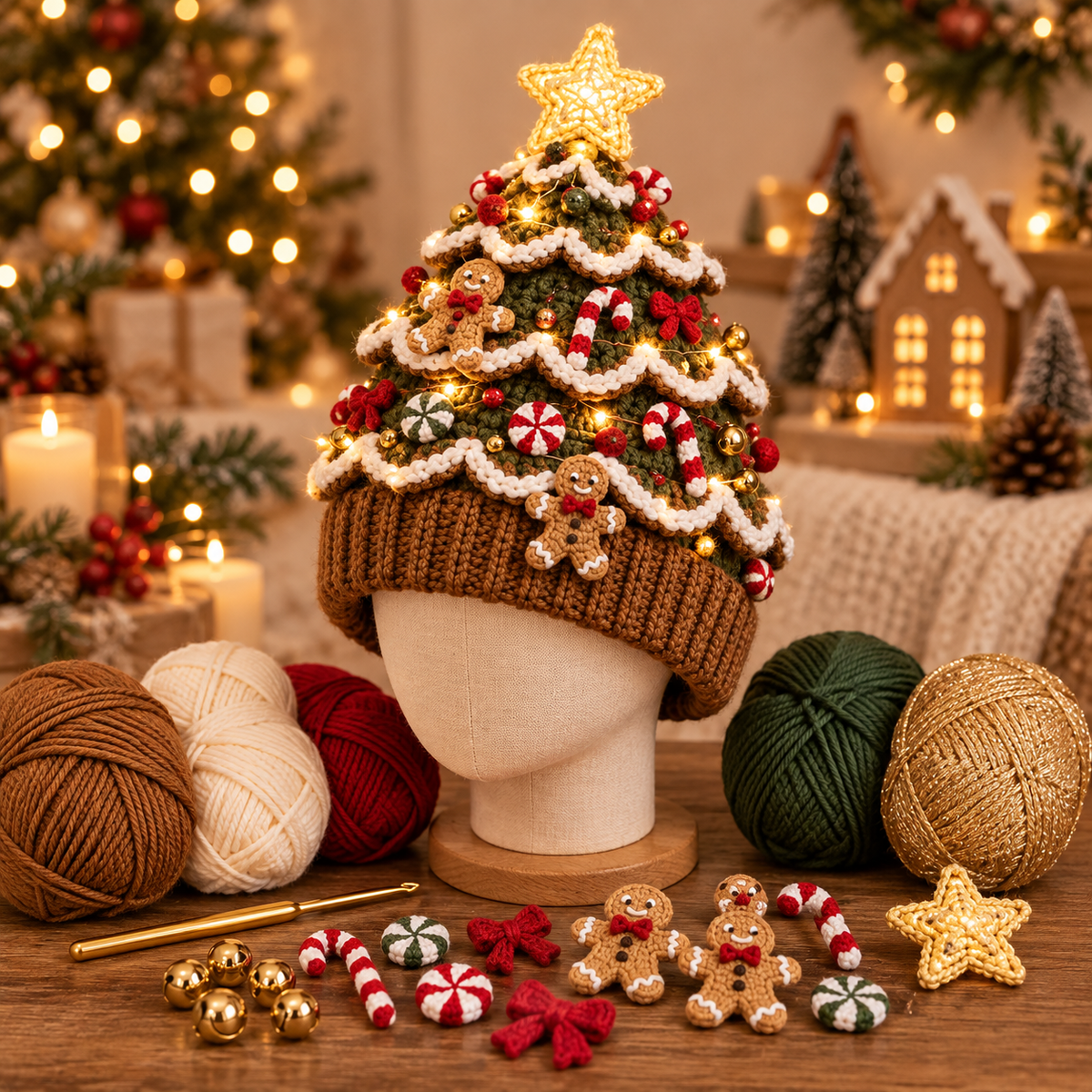 Julens koseligste DIY-sett – Hekle din egen juletrelue