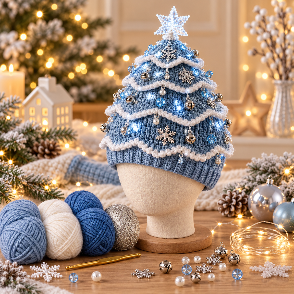 Julens koseligste DIY-sett – Hekle din egen juletrelue