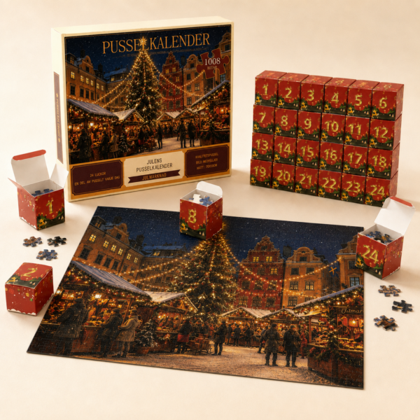 Julens Puslespillkalender – 24 dager med julekos