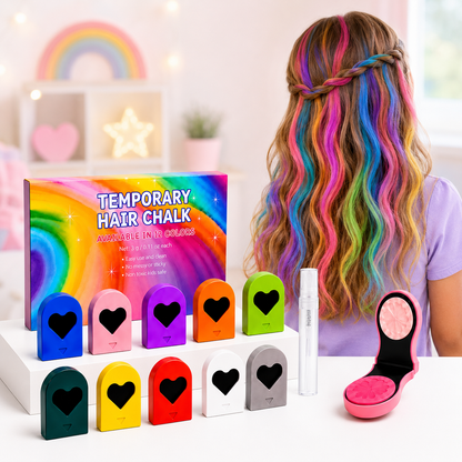 ColorPop Hårkritt – 12 vaskbare farger