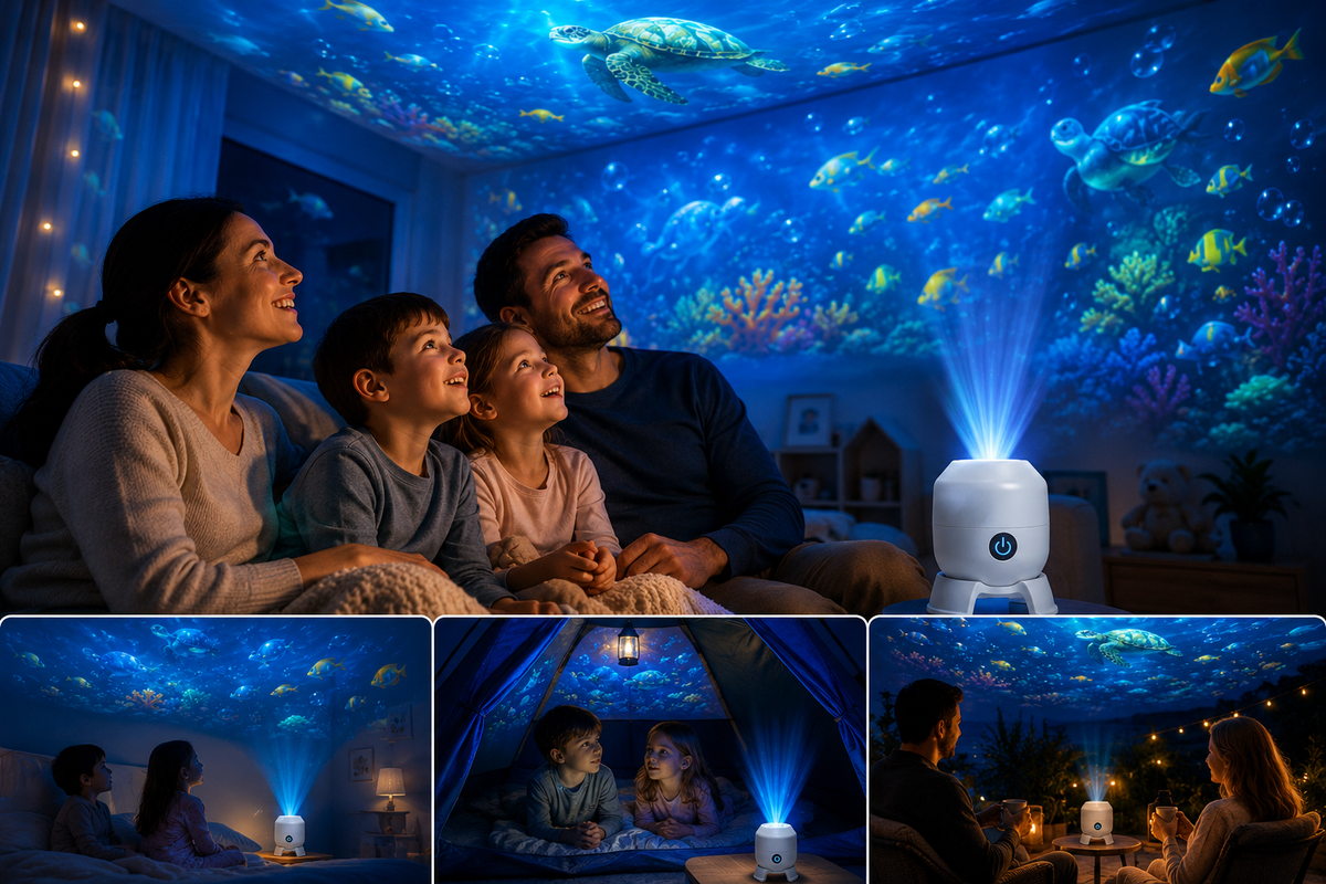 OceanDream havprojektor med roterende LED-lys