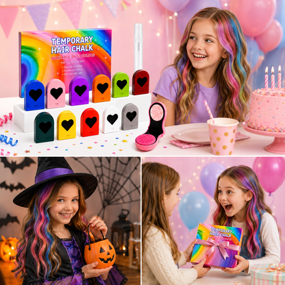 ColorPop Hårkritt – 12 vaskbare farger