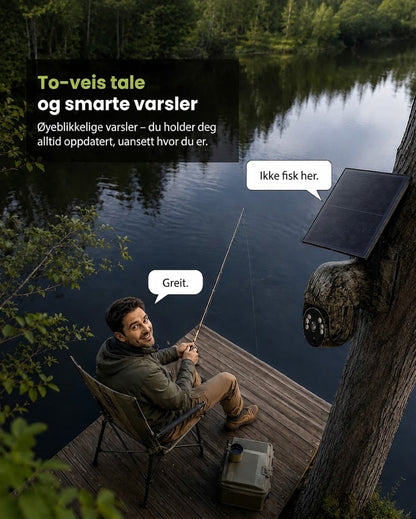 SolarWatch 360 Camo – Trådløst solcelledrevet overvåkingskamera