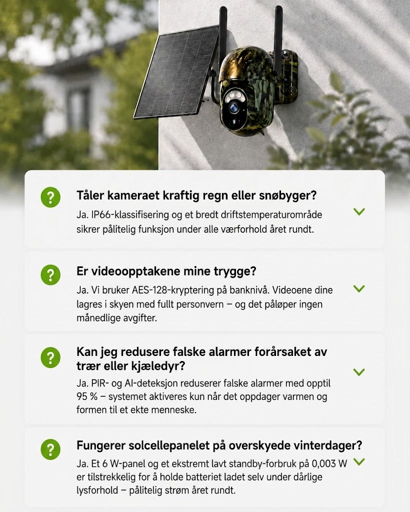 SolarWatch 360 Camo – Trådløst solcelledrevet overvåkingskamera