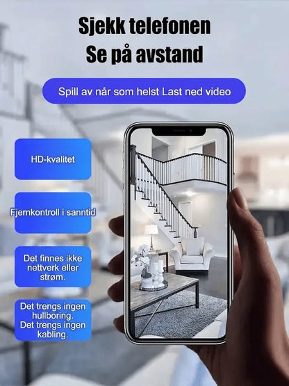 Mini 1080P HD Wi-Fi-kamera | Tar opp bilde og lyd!