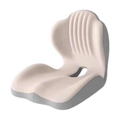 Ergonomisk sittepute med ryggstøtte i minneskum