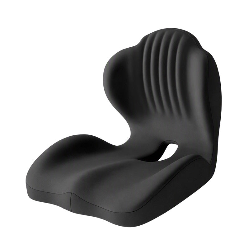 Ergonomisk sittepute med ryggstøtte i minneskum